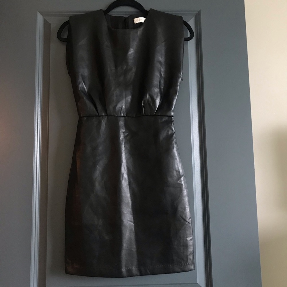Bishop + Young Faux Leather Dress - Gem